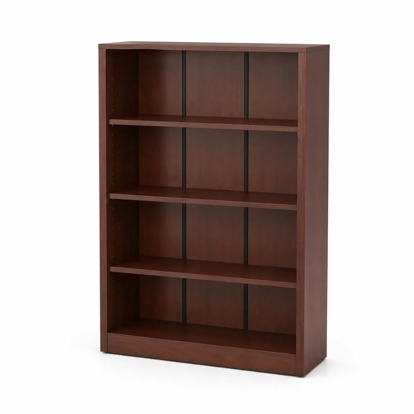 Étagère en bois avec 4 tablettes réglables Marron