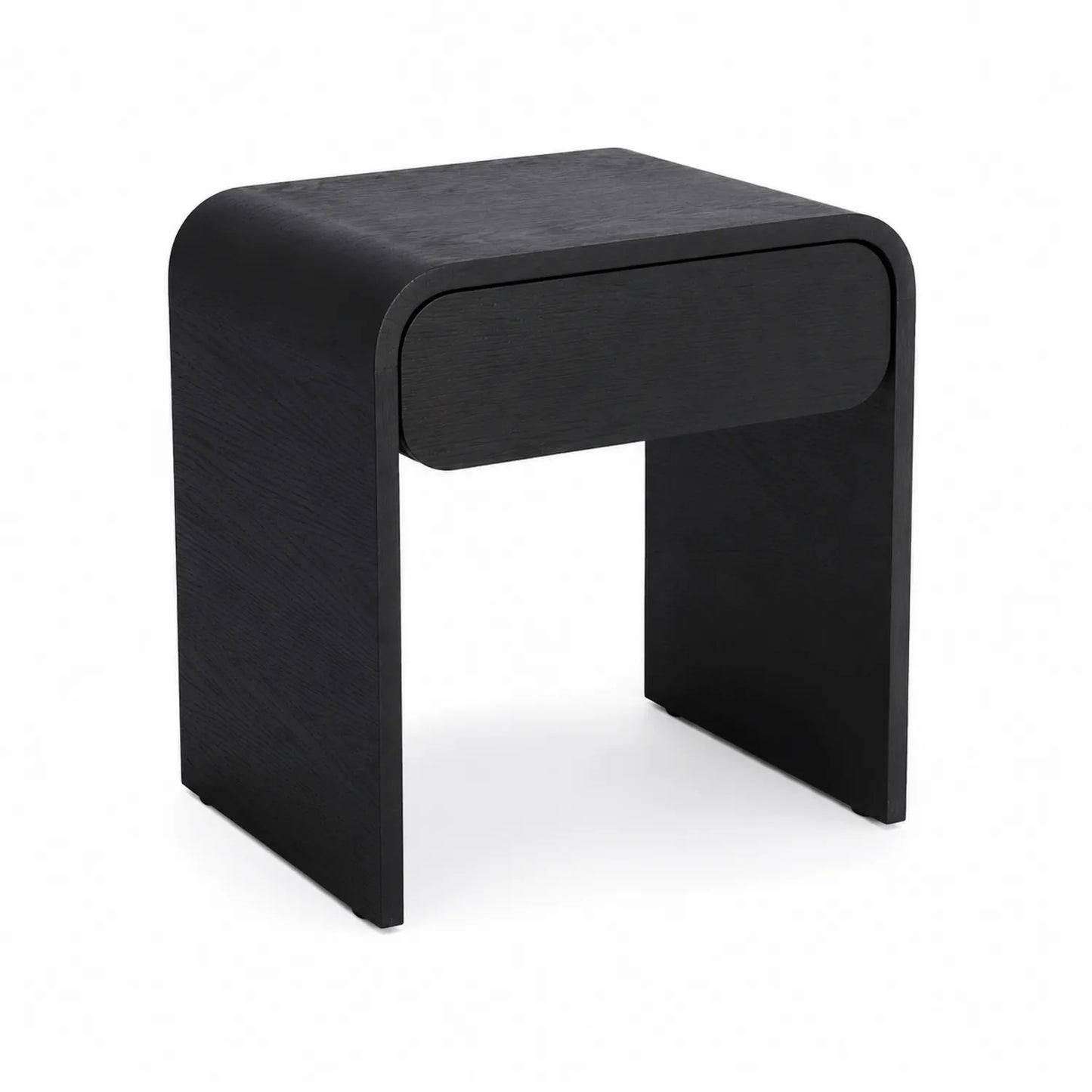 Table de Chevet en MDF Noir 40x35x45 cm