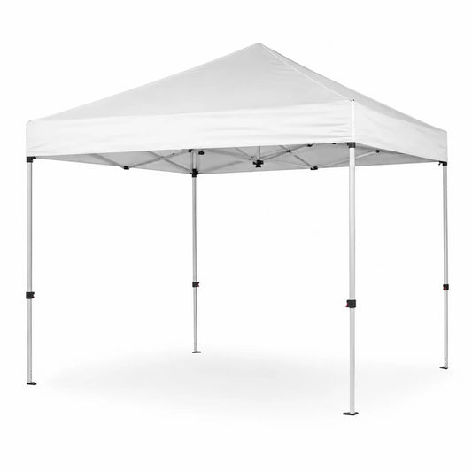 Pavillon pliant 3x3 m aluminium toile Oxford blanc