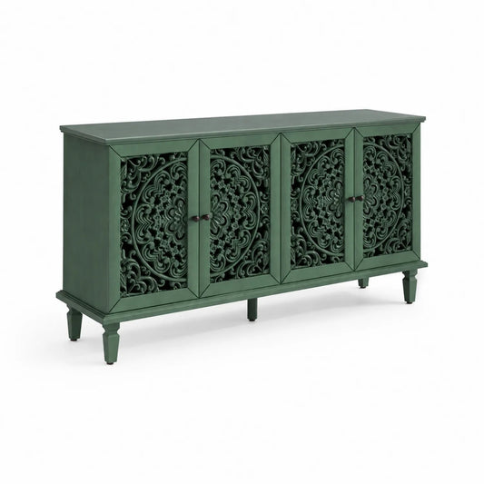 Buffet en bois avec portes sculptées